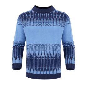 Men's Knitted Sweater Fashion Long-sleeved Pullover Tops Fall And Winter Clothing (Option: 2 Style-2XL)