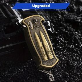 "Heavy Duty Survival Lighter - Windproof Butane Torch with Bottle Opener for Camping Hiking" (Color: Bullet style)